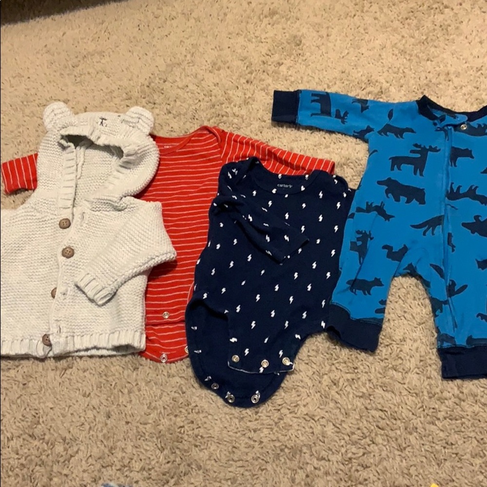 Lot of 3 month long sleeve boys clothes
